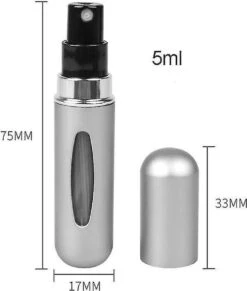 Fuzi Tools - Parfum Verstuiver - 5ML - Matt Grijs - Hervulbaar - Reisflesje - Mini Parfum Flesje -Armani Parfum Winkel 1020x1200 8