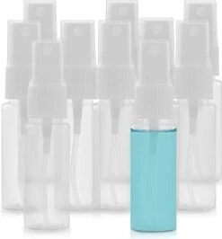 Belle Vous Mini 20ml Verstuiver Spray Flesjes (30 Pak) - Fijne Mist Spray Flesjes Met Doppen - Navulbaar Anti Lek Plastic Fles Voor Schoonmaken, Parfums, Essentiele Oliën – Reisformaat -Armani Parfum Winkel 1113x1200
