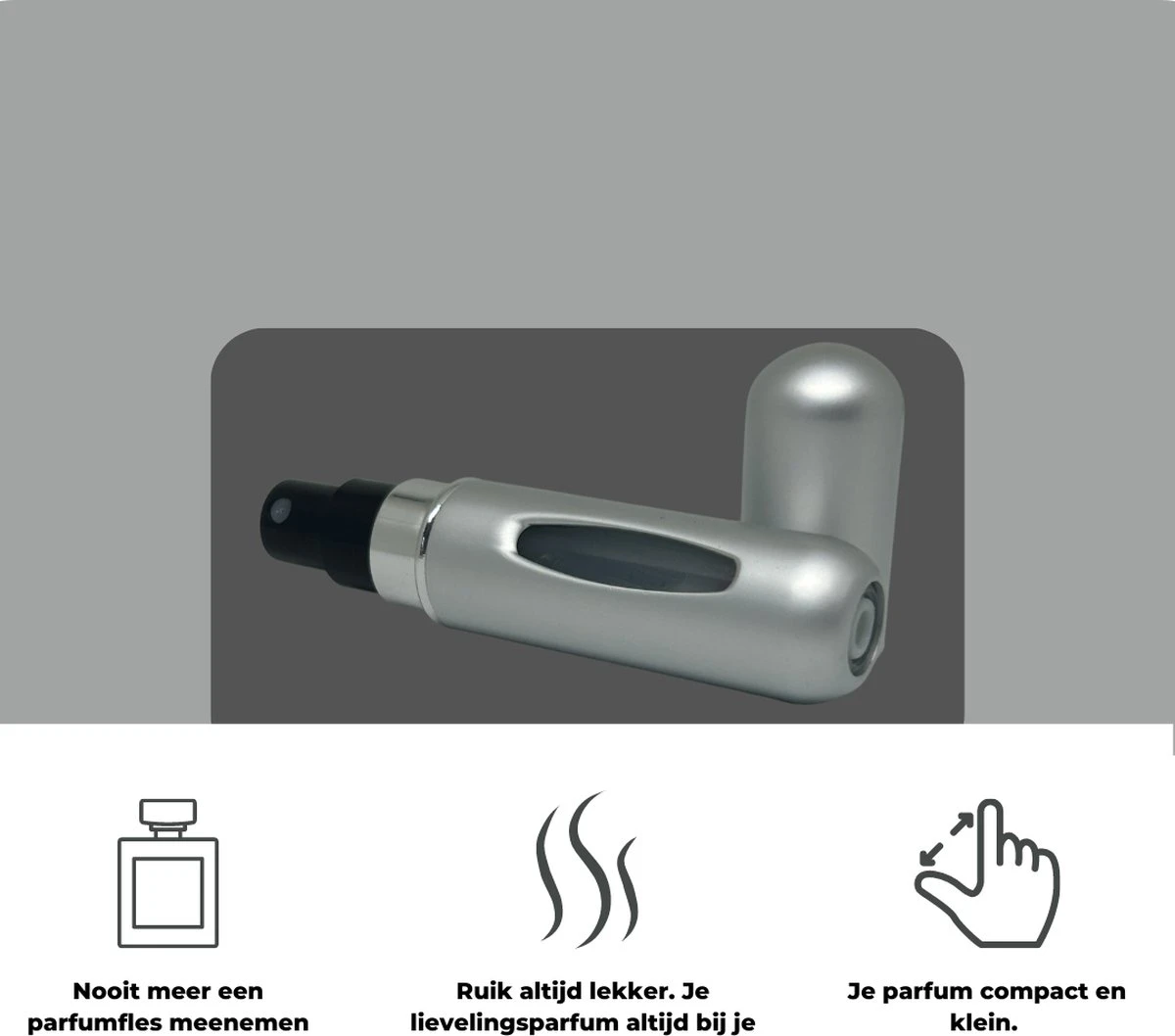 Cetins - Parfum Verstuiver Navulbaar - Mini Parfum Flesje - Reisflesje – Matt Grijs - Cetins - Parfum Verstuiver Navulbaar - Mini Parfum Flesje - Reisflesje – Matt Grijs - -Armani Parfum Winkel 1200x1058 3
