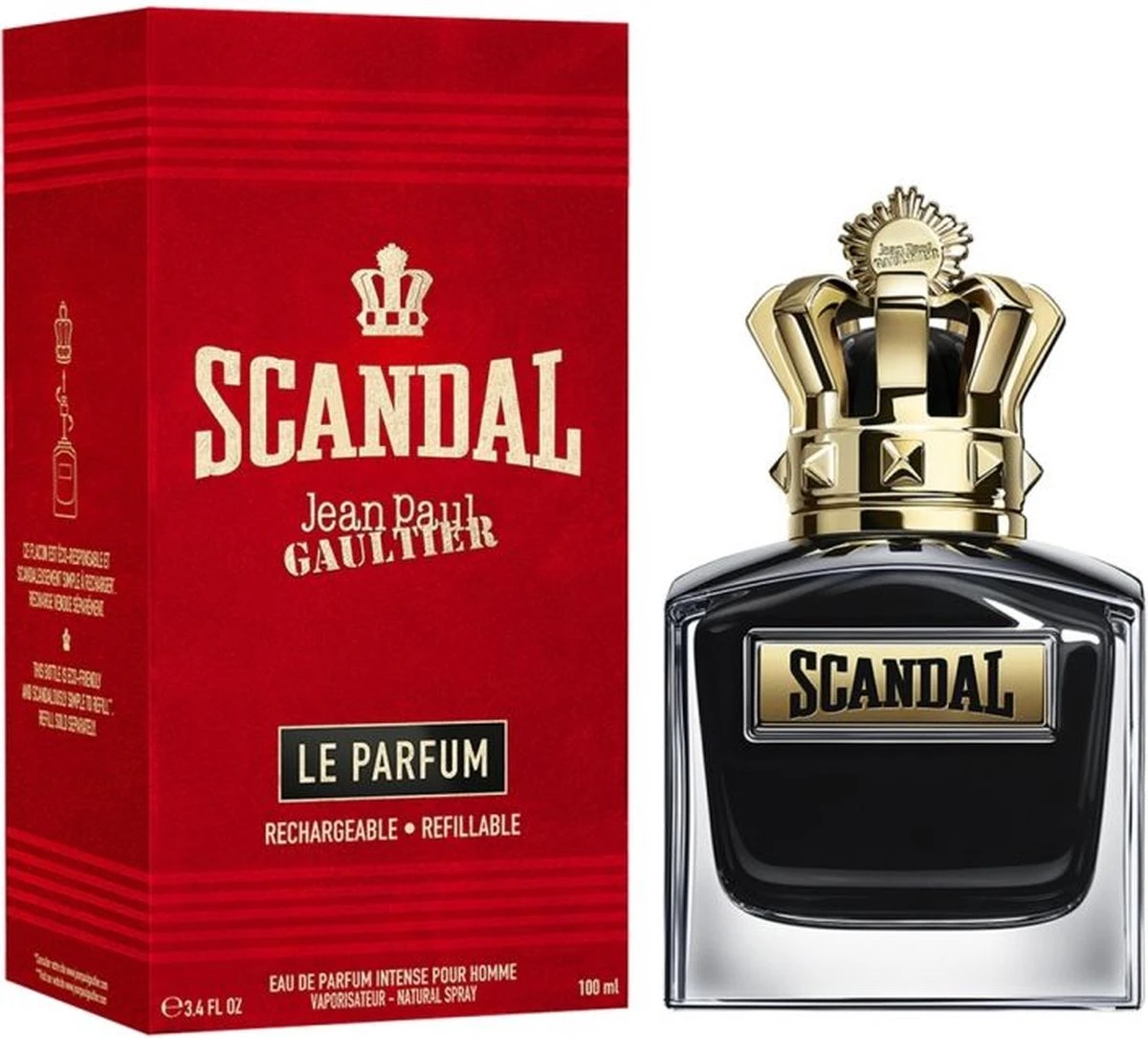 Jean Paul Gaultier Scandal pour Homme Le Parfum Refillable - 100 ml - eau de parfum intense spray - herenparfum Jean Paul Gaultier Scandal Pour Homme Le Parfum Refillable - 100 Ml - Eau De Parfum Intense Spray - Herenparfum -Armani Parfum Winkel 1200x1084 3
