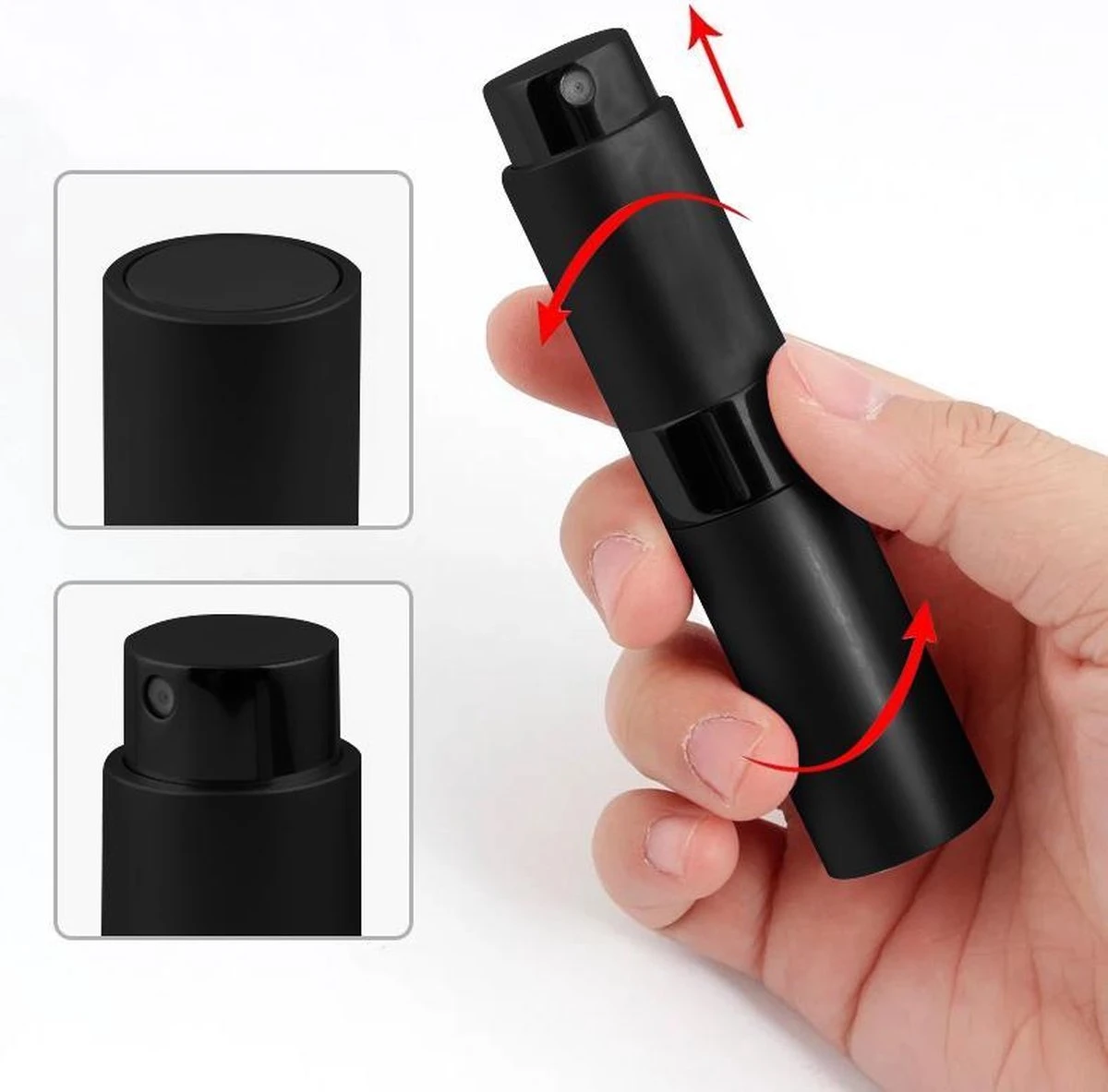 Scenty - Parfum Verstuiver Navulbaar - Mini Parfum Flesje - Reisflesje - Zwart Scenty - Parfum Verstuiver Navulbaar - Mini Parfum Flesje - Reisflesje - Zwart -Armani Parfum Winkel 1200x1183 4