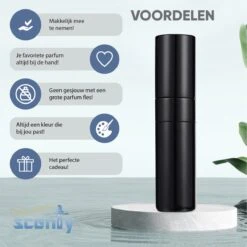 Scenty - Parfum Verstuiver Navulbaar - Mini Parfum Flesje - Reisflesje - Zwart 3 Scenty - Parfum Verstuiver Navulbaar - Mini Parfum Flesje - Reisflesje - Zwart -Armani Parfum Winkel 1200x1198 22