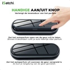 ISetchi Frisse Autoparfum - Autogeur - Met 4 Verschillende Geuren – Compact Formaat & Navulbaar - Metaal Ontwerp - Parfum Voor Luchtrooster Ventilatierooster -Auto Luchtje - Car Perfume -Armani Parfum Winkel 1200x1200 531