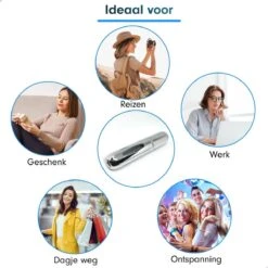 MaxedMore Navulbare Parfumverstuiver 5ml Zilver - 65 Keer Spraybare Parfum Verstuiver - Hervulbaar Tasverstuiver Voor Parfum - Meeneem Mini Geur Flesje Voor Op Reis - Lipstick Formaat Navulbaar Parfumflesje -Armani Parfum Winkel 1200x1200 566