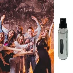 MaxedMore Navulbare Parfumverstuiver 5ml Zilver - 65 Keer Spraybare Parfum Verstuiver - Hervulbaar Tasverstuiver Voor Parfum - Meeneem Mini Geur Flesje Voor Op Reis - Lipstick Formaat Navulbaar Parfumflesje -Armani Parfum Winkel 1200x1200 569