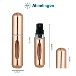 Mini Parfum Flesje 2-PACK Goud En Roze| Lipstick Formaat Navulbare Parfum Verstuiver -Armani Parfum Winkel 1200x1200 604