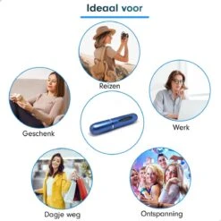 MaxedMore Navulbare Parfumverstuiver 5ml Blauw - 65 Keer Spraybare Parfum Verstuiver - Hervulbaar Tasverstuiver Voor Parfum - Meeneem Mini Geur Flesje Voor Op Reis - Lipstick Formaat Navulbaar Parfumflesje -Armani Parfum Winkel 1200x1200 632