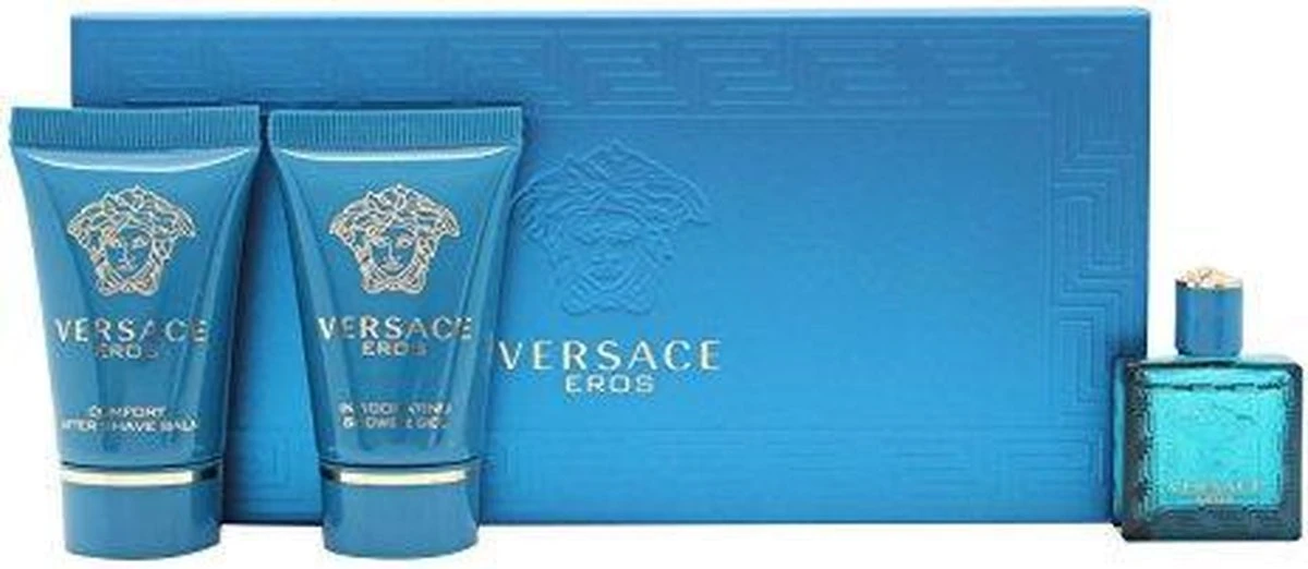 Versace - Eros Gift of mini 5 ml, and Eros 25 ml (After Shave Balm) Eros 25 ml - Eau De Toilette - 5ML Versace - Eros Gift Of Mini 5 Ml, And Eros 25 Ml (After Shave Balm) Eros 25 Ml - Eau De Toilette - 5ML -Armani Parfum Winkel