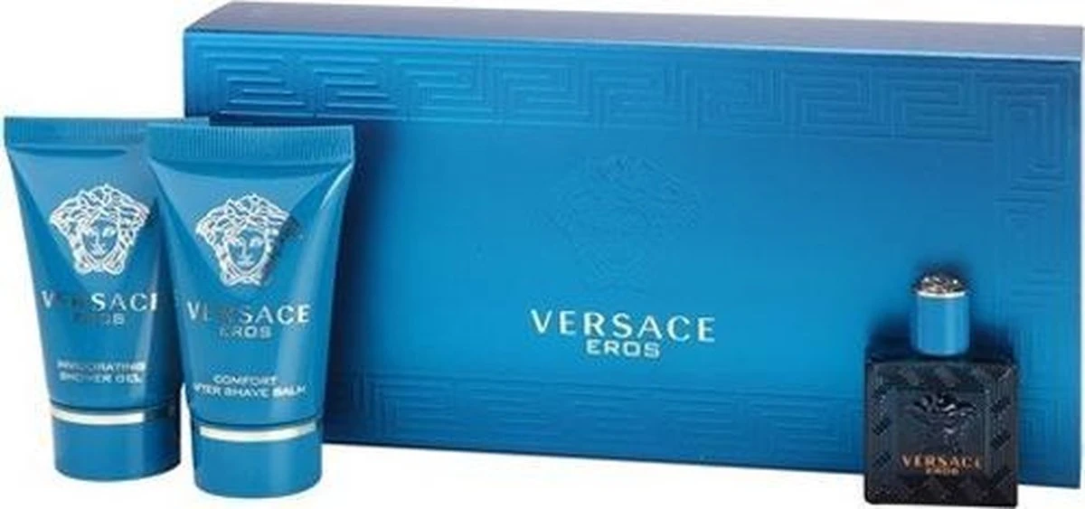 Versace - Eros Gift of mini 5 ml, and Eros 25 ml (After Shave Balm) Eros 25 ml - Eau De Toilette - 5ML Versace - Eros Gift Of Mini 5 Ml, And Eros 25 Ml (After Shave Balm) Eros 25 Ml - Eau De Toilette - 5ML -Armani Parfum Winkel