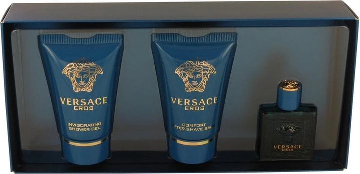 Versace - Eros Gift of mini 5 ml, and Eros 25 ml (After Shave Balm) Eros 25 ml - Eau De Toilette - 5ML Versace - Eros Gift Of Mini 5 Ml, And Eros 25 Ml (After Shave Balm) Eros 25 Ml - Eau De Toilette - 5ML -Armani Parfum Winkel