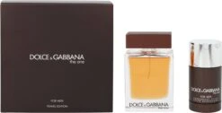 Dolce & Gabbana The One For Men Geschenkset - Eau De Toilette + Deodorant -Armani Parfum Winkel 1200x613 1