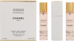 Chanel Coco Mademoiselle Geschenkset - Eau De Toilette + 2x Eau De Toilette Refill -Armani Parfum Winkel 1200x668 3