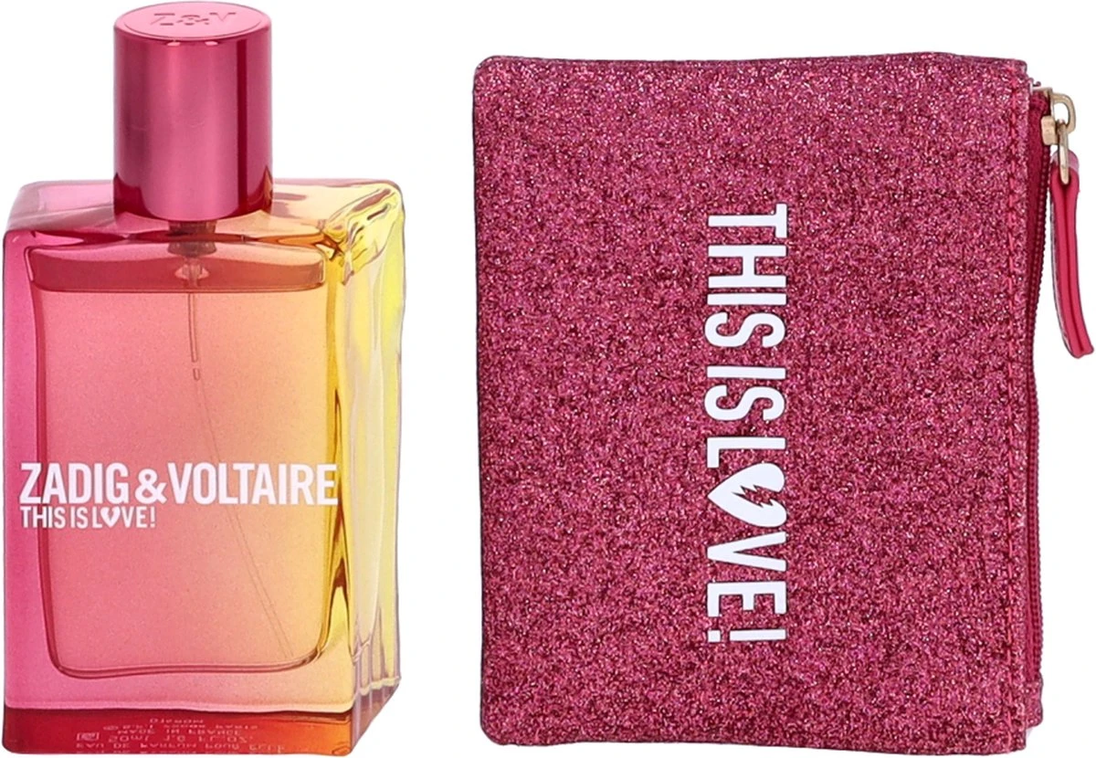 Zadig & Voltaire This Is Love! Giftset - 50 ml Eau de Parfum + Toilettas - Geurengeschenkset Zadig & Voltaire This Is Love! Giftset - 50 Ml Eau De Parfum + Toilettas - Geurengeschenkset -Armani Parfum Winkel 1200x830 3