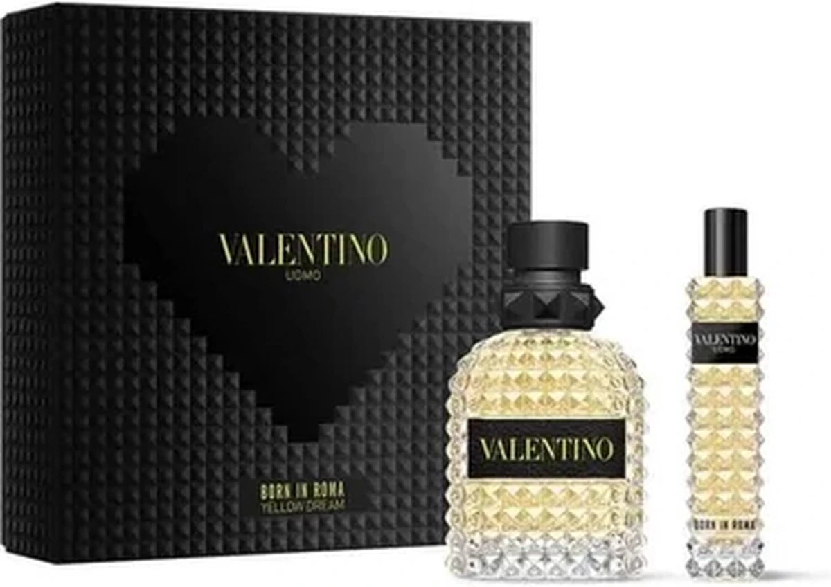 Valentino Uomo Born In Roma Yellow Dream Giftset - 50 ml eau de toilette spray + 15 ml eau de toilette tasspray - cadeauset voor heren Valentino Uomo Born In Roma Yellow Dream Giftset - 50 Ml Eau De Toilette Spray + 15 Ml Eau De Toilette Tasspray - Cadeauset Voor Heren -Armani Parfum Winkel 1200x848 4