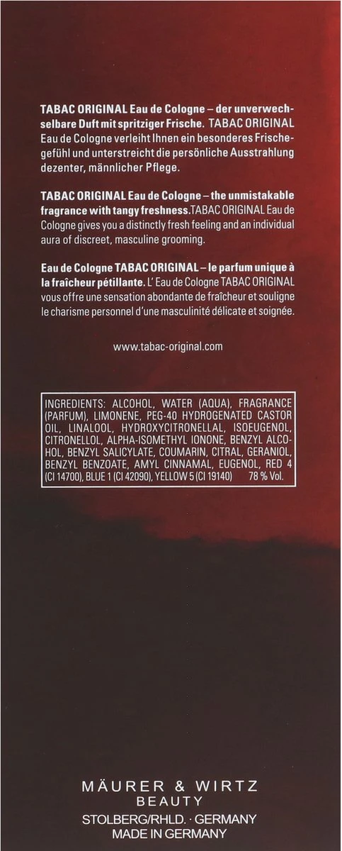 Tabac Original - 300 ml - eau de cologne - herenparfum Tabac Original - 300 Ml - Eau De Cologne - Herenparfum -Armani Parfum Winkel 483x1200 6