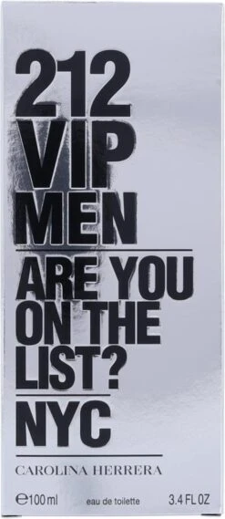 Carolina Herrera 212 VIP Men - 100 Ml - Eau De Toilette Spray - Herenparfum -Armani Parfum Winkel 521x1200 2