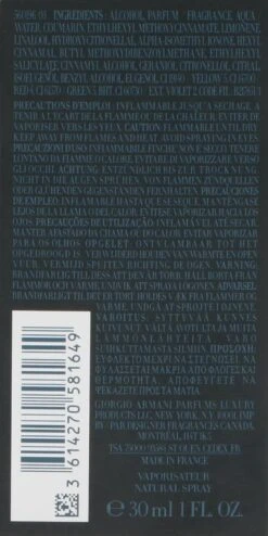 Giorgio Armani Code Profumo 30 Ml - Eau De Parfum - Herenparfum -Armani Parfum Winkel 600x1200 5