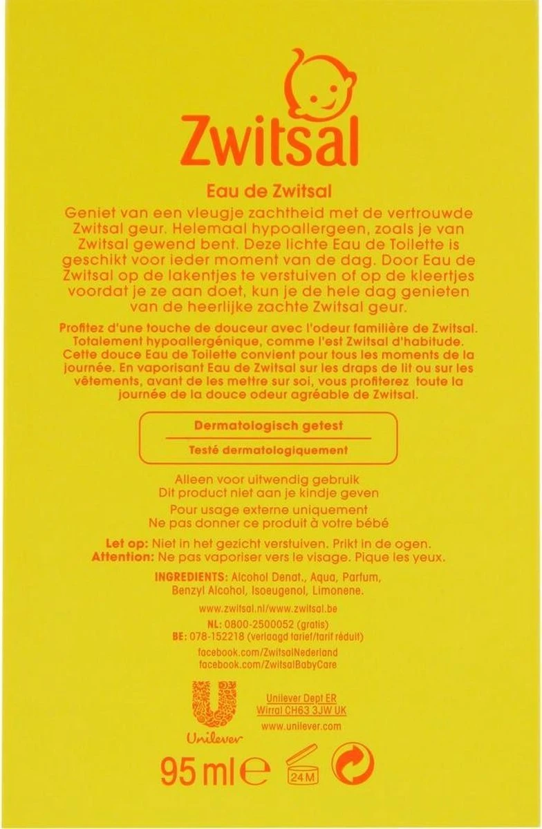 Zwitsal Eau De Zwitsal Eau De Toilette - 95 ml Zwitsal Eau De Zwitsal Eau De Toilette - 95 Ml -Armani Parfum Winkel 784x1200 1