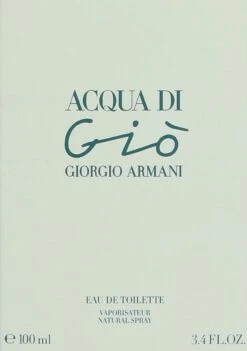Giorgio Armani Acqua Di Giò - 100ml - Eau De Toilette -Armani Parfum Winkel 845x1200