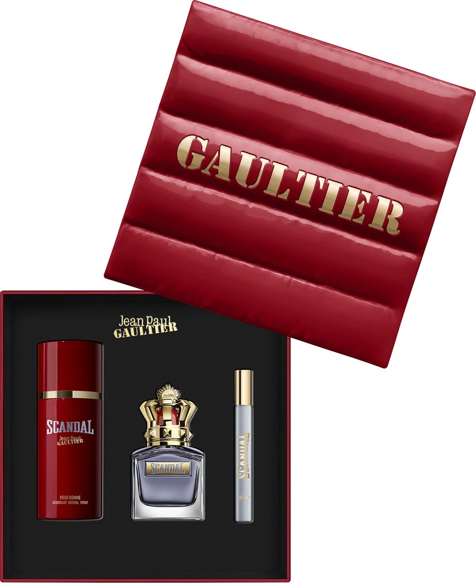 Jean Paul Gaultier Scandal pour Homme Giftset - 50 ml eau de toilette spray + 10 ml eau de toilette tasspray + 150 ml deospray - cadeauset voor heren Jean Paul Gaultier Scandal Pour Homme Giftset - 50 Ml Eau De Toilette Spray + 10 Ml Eau De Toilette Tasspray + 150 Ml Deospray - Cadeauset Voor Heren -Armani Parfum Winkel 979x1200 3